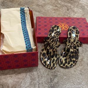 NBIB Tory Burch Miller Leopard sandals